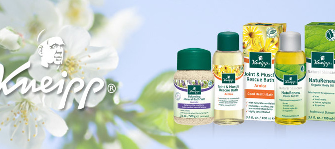 New Product Line: Kneipp Hydrotherapy and Aromatherapy products