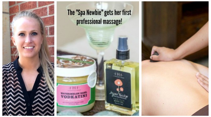 The “Spa Newbie” gets her first professional massage!