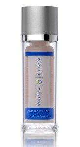 Serums or gels, like the Rhonda Allison Blushed Wine Gel are great light moisturizers to hydrate oily skin.